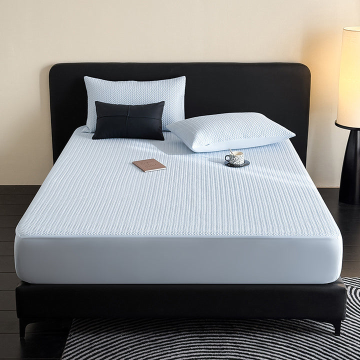 Cooling Quilted Breathable Mattress Topper with Fitted Skirt