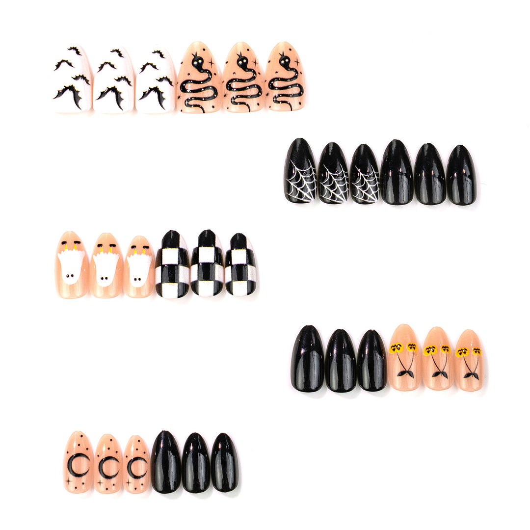 Halloween-Themed Press-On Nail Art Set 1790738307