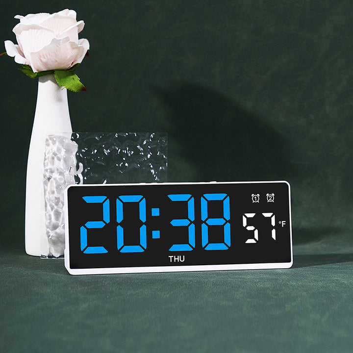 Digital alarm clock with large LED display and weather forecast Stornfield