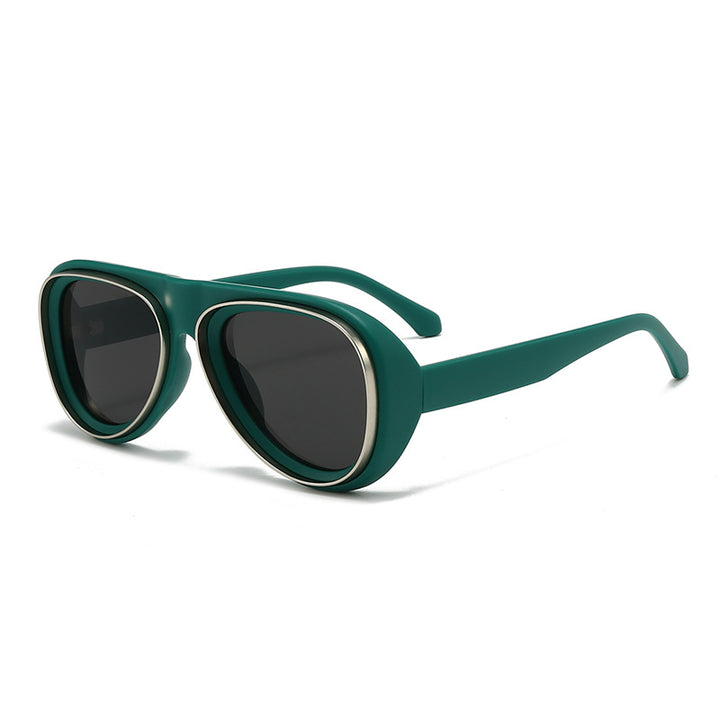 Women's fashionable retro sunglasses with wide frame Stornfield
