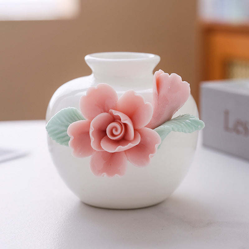 Decorative Floral Porcelain Vase