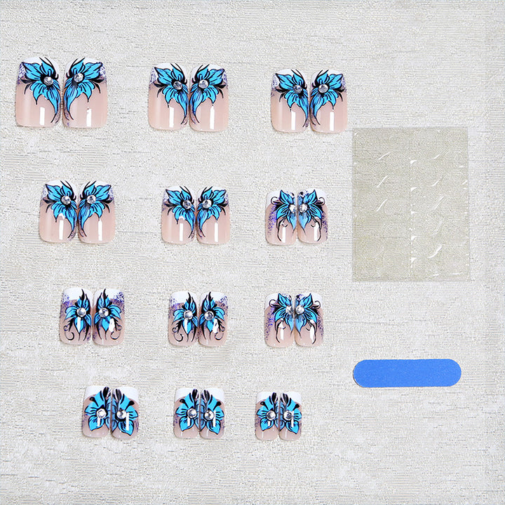 Artificial nails with floral details Stornfield