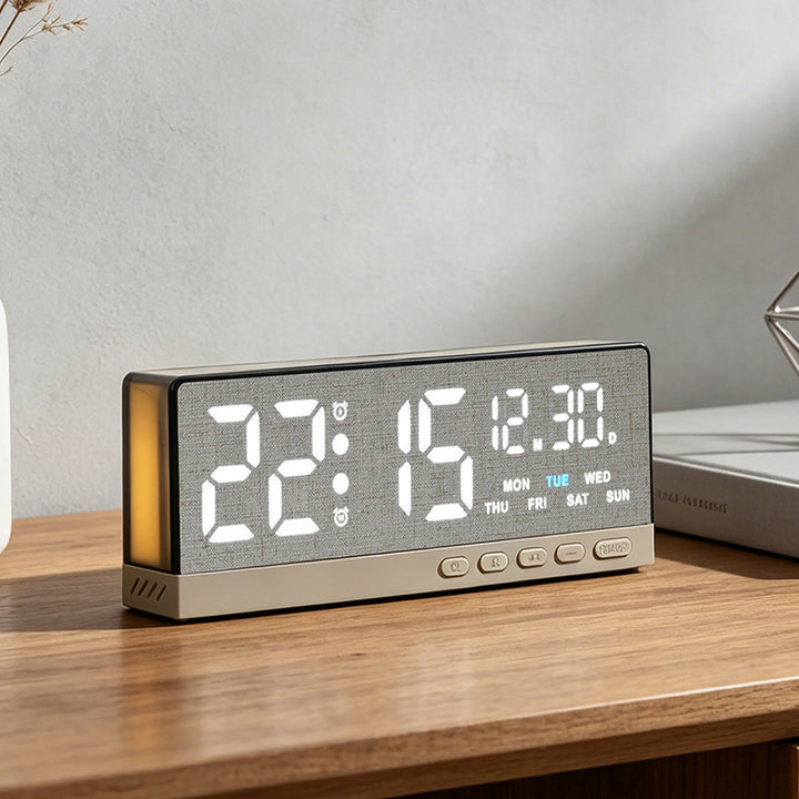 Digital radio alarm clock with large LED display and multifunctional settings Stornfield