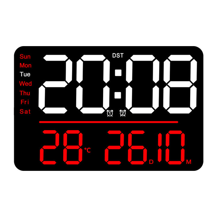 Digital Alarm Clock with Multifunction Temperature and Day of the Week Display Stornfield