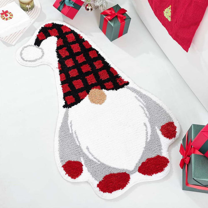 Whimsical Gnome Design Bath Mat
