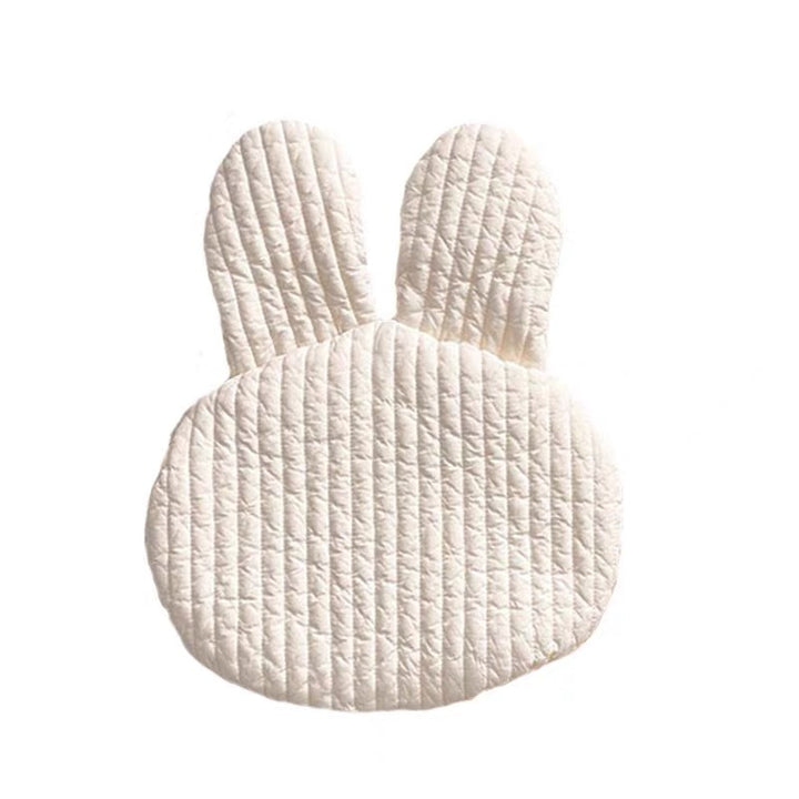 Quilted Bear-Ear Nursery Floor Cushion Pillow