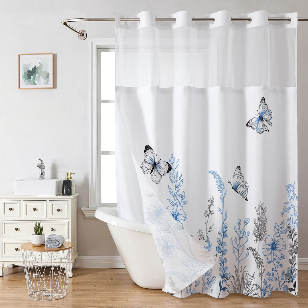 Elegant Butterfly Shower Curtain Stornfield