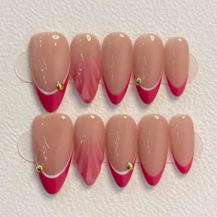 Nature-Themed Artistic Press-On Nail Set Stornfield