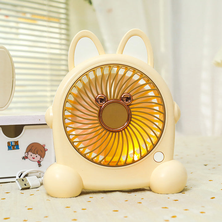 Women Portable Table Fan with LED Lighting Stornfield