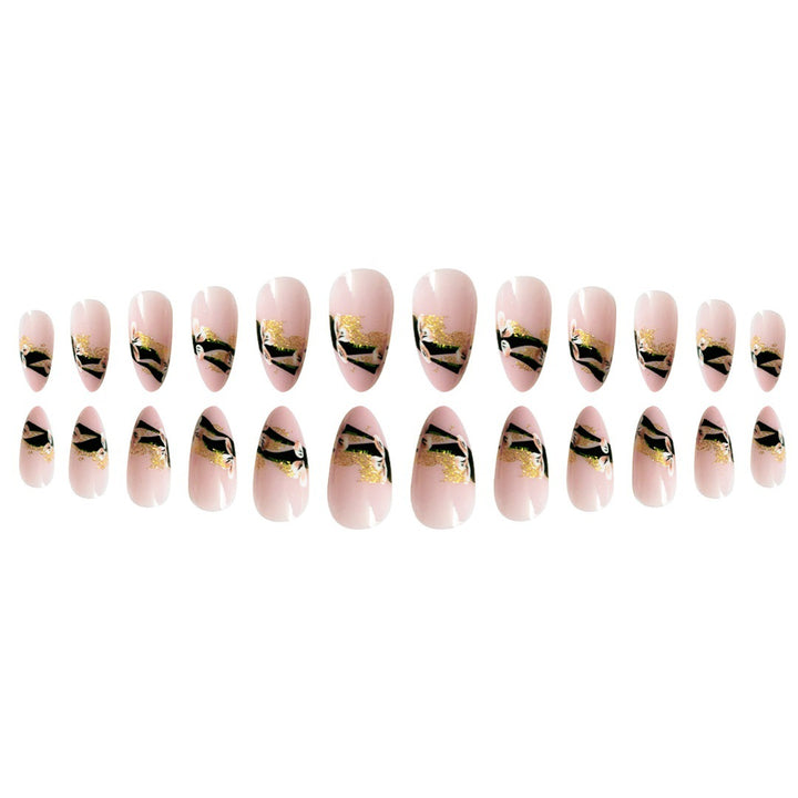Elegant Floral Tip Press-On Nails Stornfield