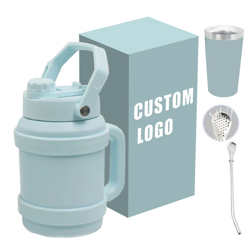 Ladies Insulated Stainless Steel Drinking Bottle with Practical Handle and Double Wall Technology Stornfield