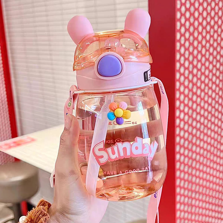 Ladies Animal-Friendly Water Bottle with Practical Straw Stornfield