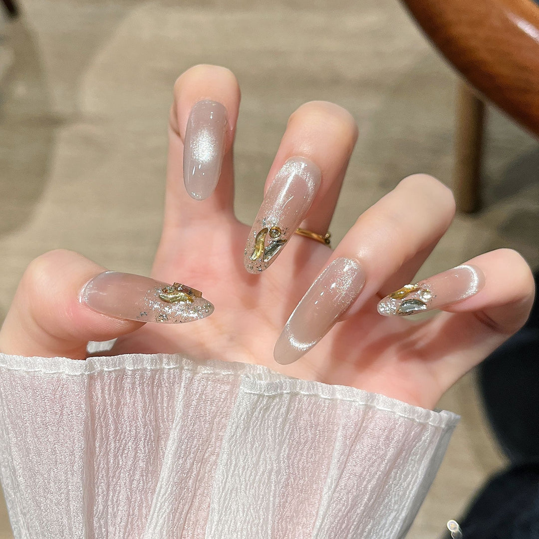 Glitter-Embellished Press-On Nail Extensions Stornfield