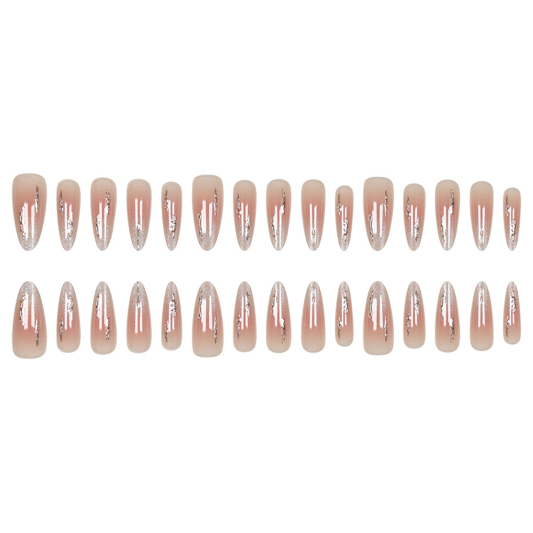 Elegant Stiletto Press-On Nails with Glitter Accents Stornfield 1789085706