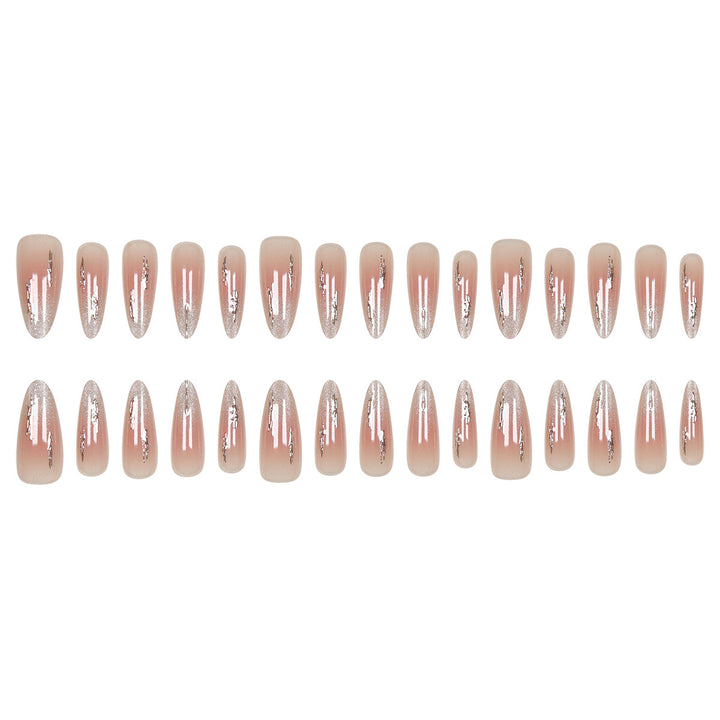 Elegant Stiletto Press-On Nails with Glitter Accents Stornfield 1789085706