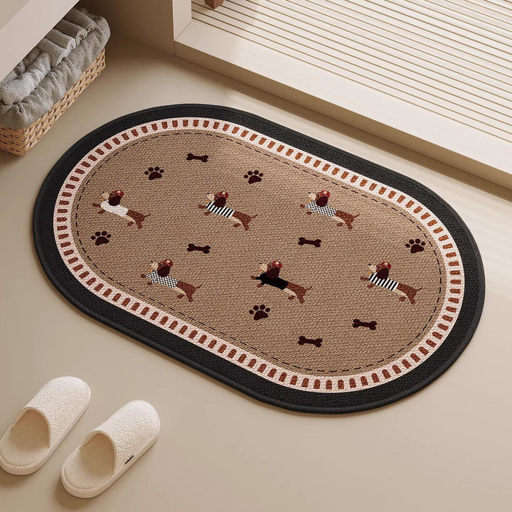 Adorable Dog-Themed Non-Slip Bath Mat