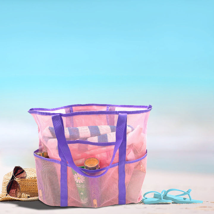 Spacious and Breathable Beach Bag Made of Mesh Material Stornfield