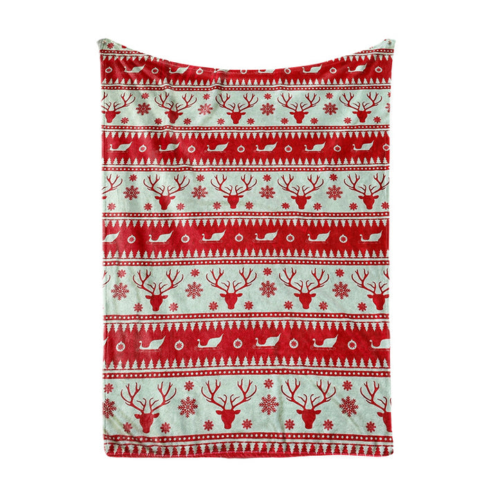Women's Christmas blanket with festive tree and gift design Stornfield