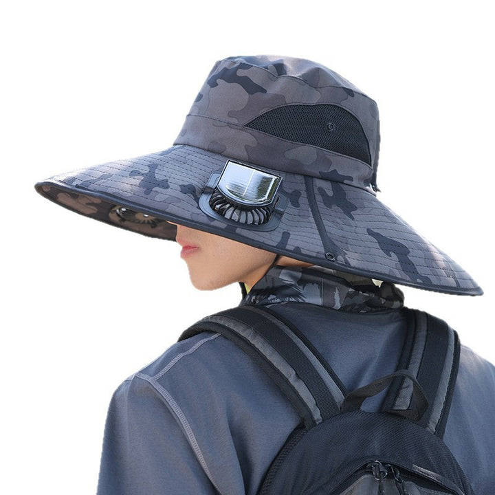 wide-brimmed outdoor sun hat with UV protection, breathable mesh, and adjustable chin strap Stornfield