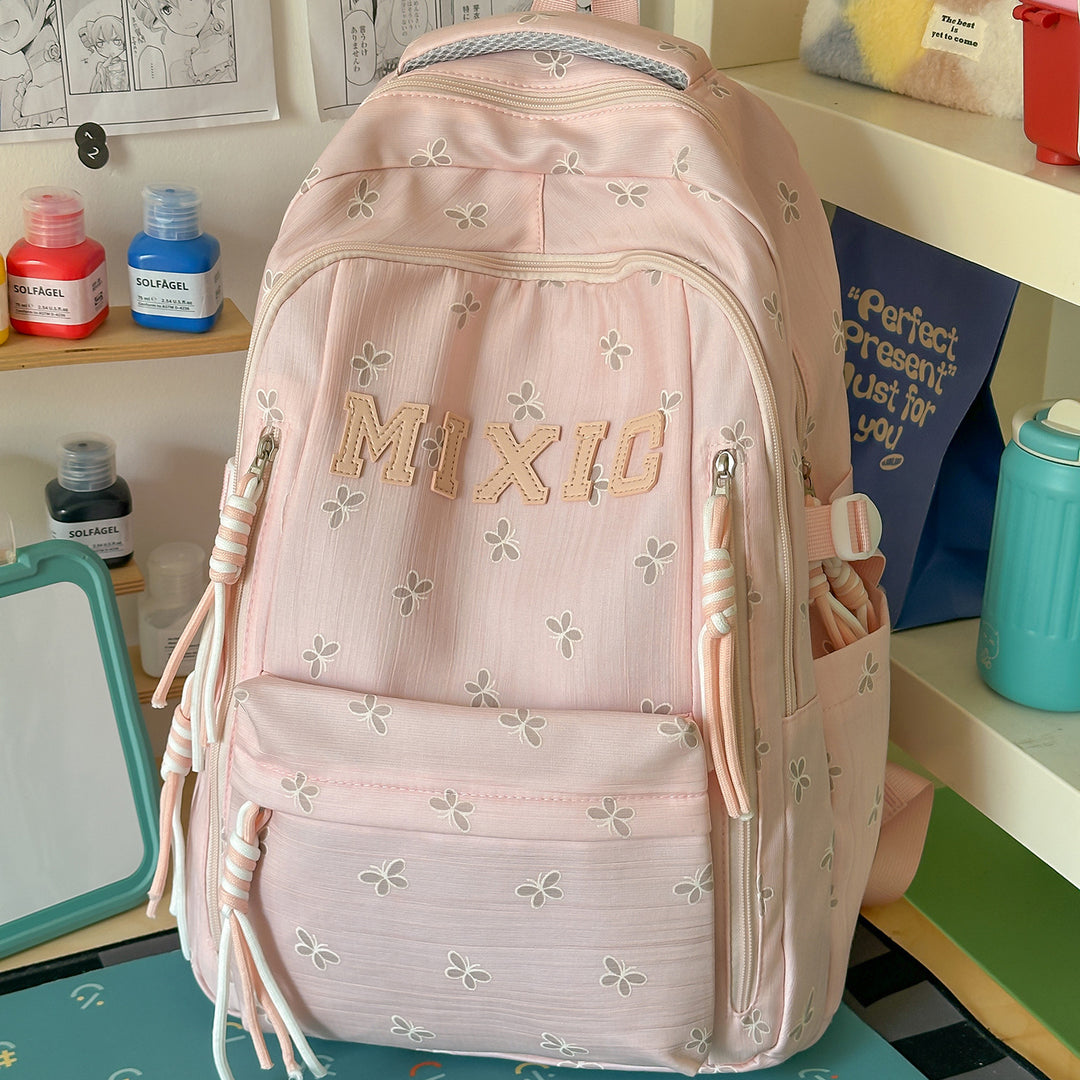 Floral Appliqué Stylish Backpack Stornfield