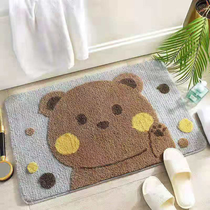 Plush Bathroom Quote Mat