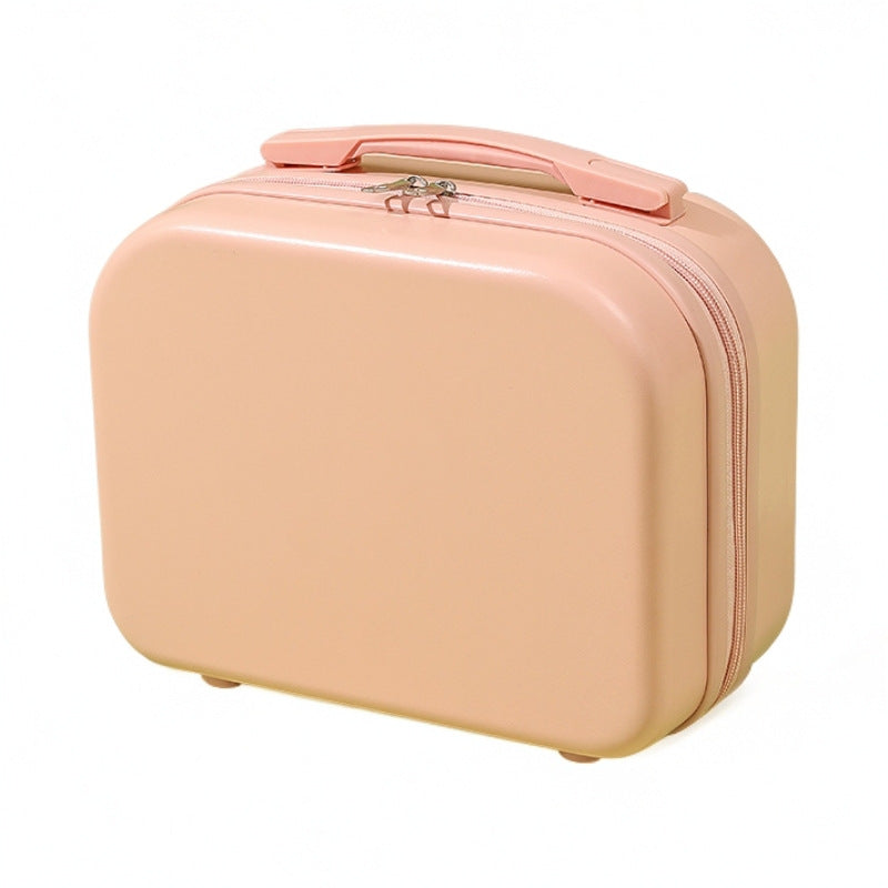 hard-shell travel vanity case with molded handle and double-zip closure Stornfield