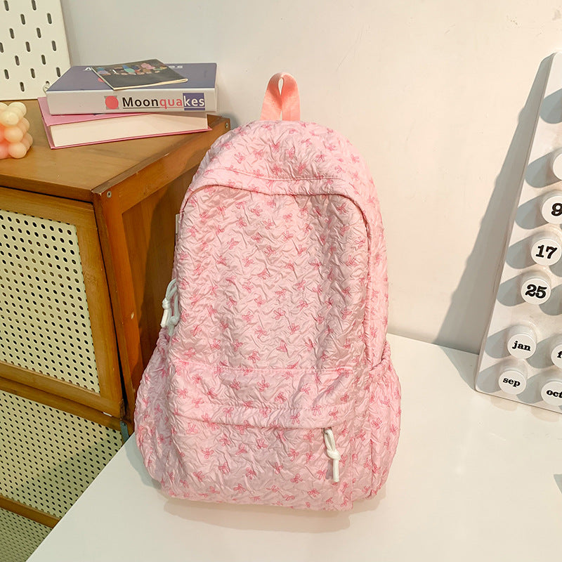 Quilted Floral Patterned Backpack Stornfield