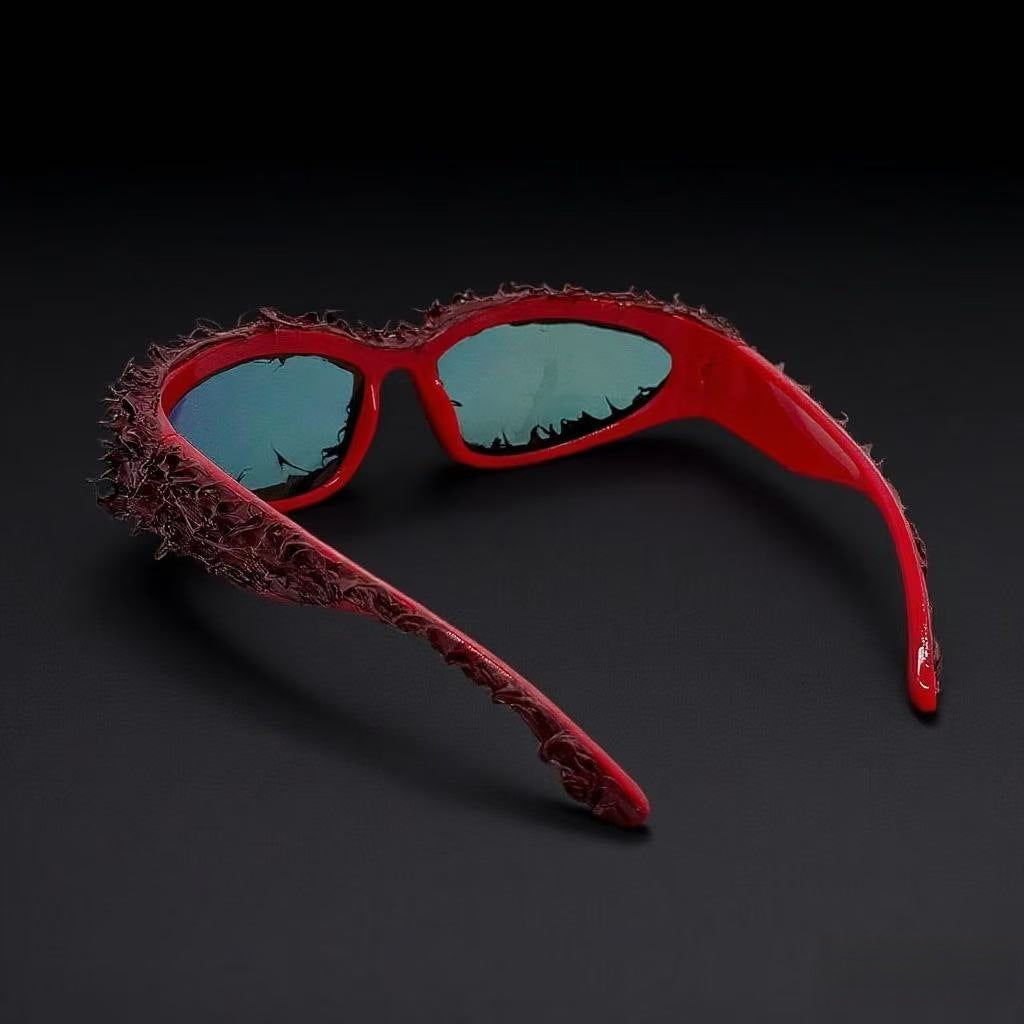 Women's sporty sunglasses with innovative, artistic frame Stornfield