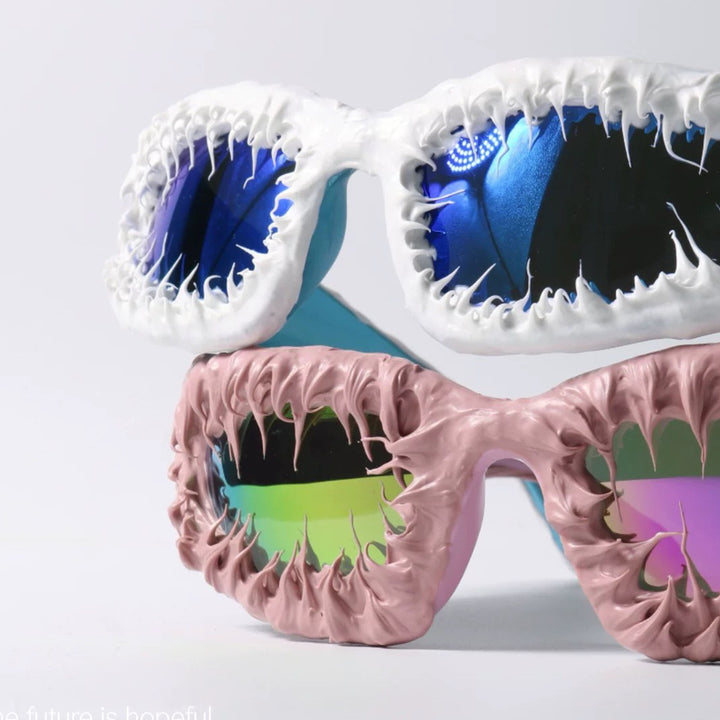 Women's creative design sunglasses with unique structured frame Stornfield