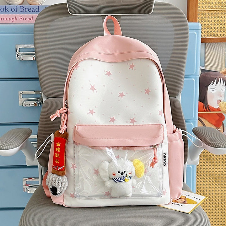 Fun-Themed Star Pattern Backpack Stornfield