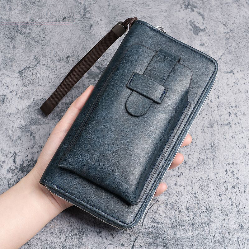 Zippered Leather Travel Wallet with RFID Protection Stornfield