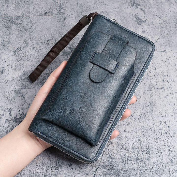 Zippered Leather Travel Wallet with RFID Protection Stornfield
