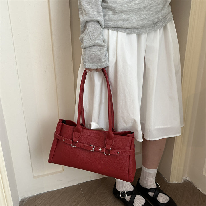Structured Leather Handbag