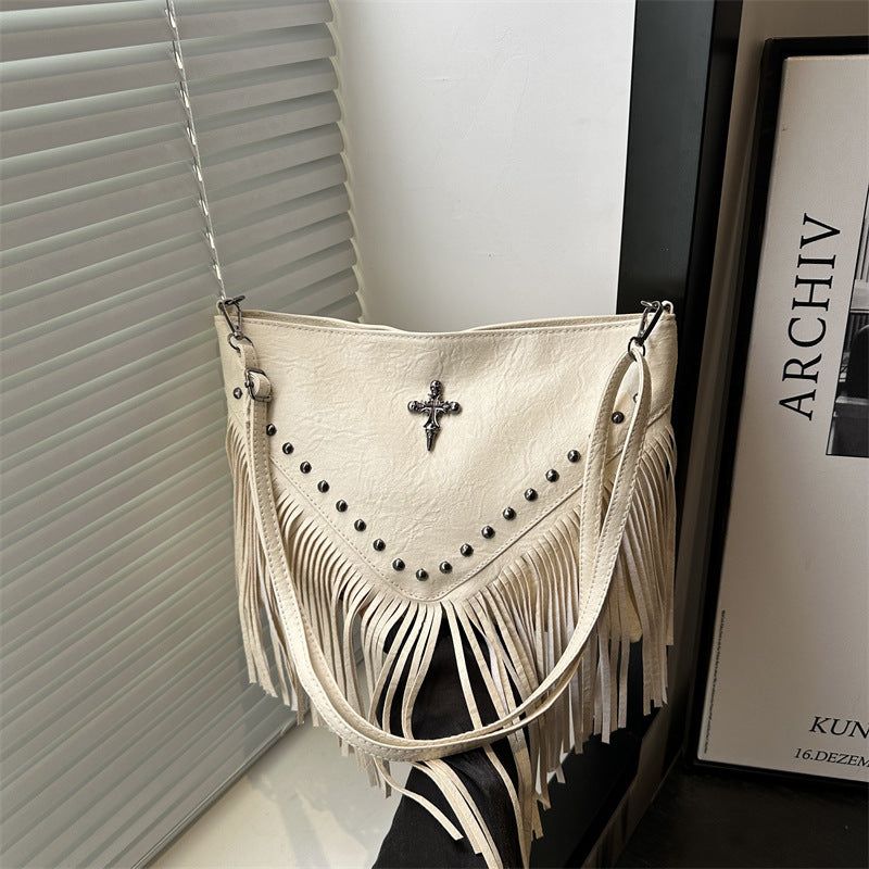 Fringe Detail Crossbody Bag