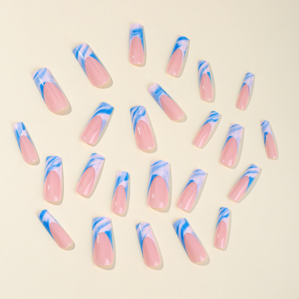 Marble Tip Acrylic Nail Set Stornfield