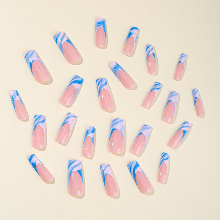 Marble Tip Acrylic Nail Set Stornfield