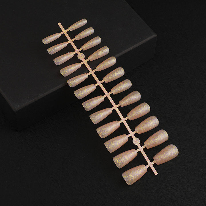Artificial Nail Set with Elegant Glitter Effect Stornfield
