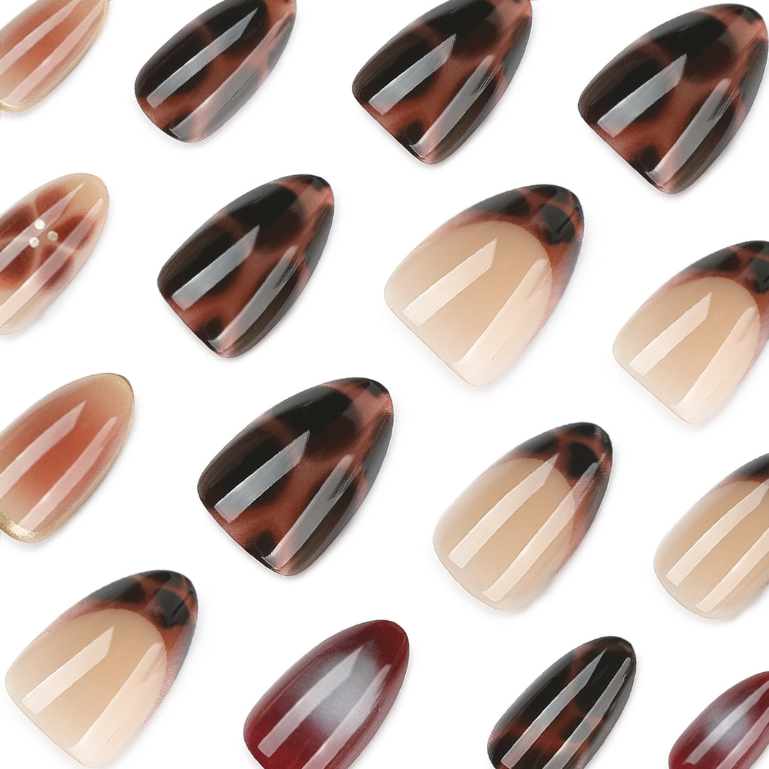 Glamorous acrylic stiletto nails with elegant glitter design Stornfield