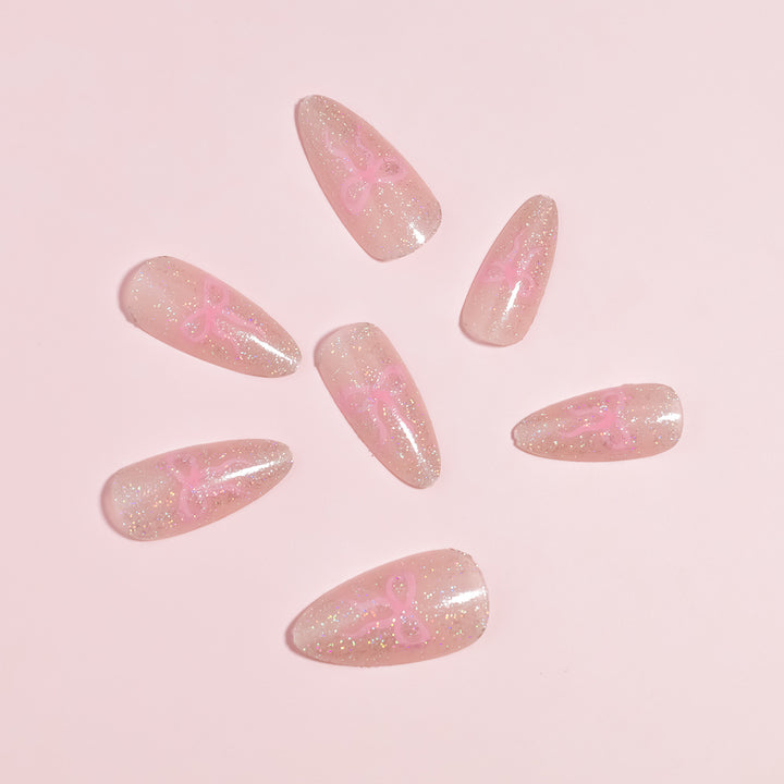 DIY Gradient Glitter Press-On Nails Stornfield