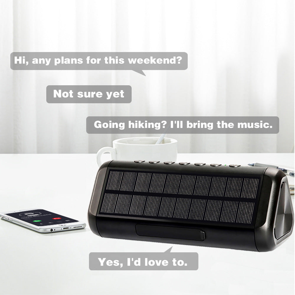 Portable Bluetooth speaker with solar charging function Stornfield