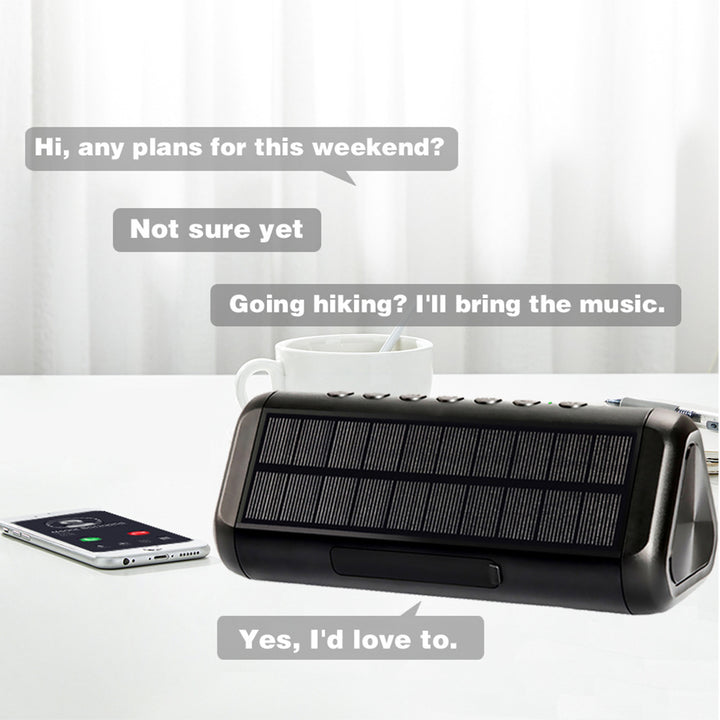Portable Bluetooth speaker with solar charging function Stornfield