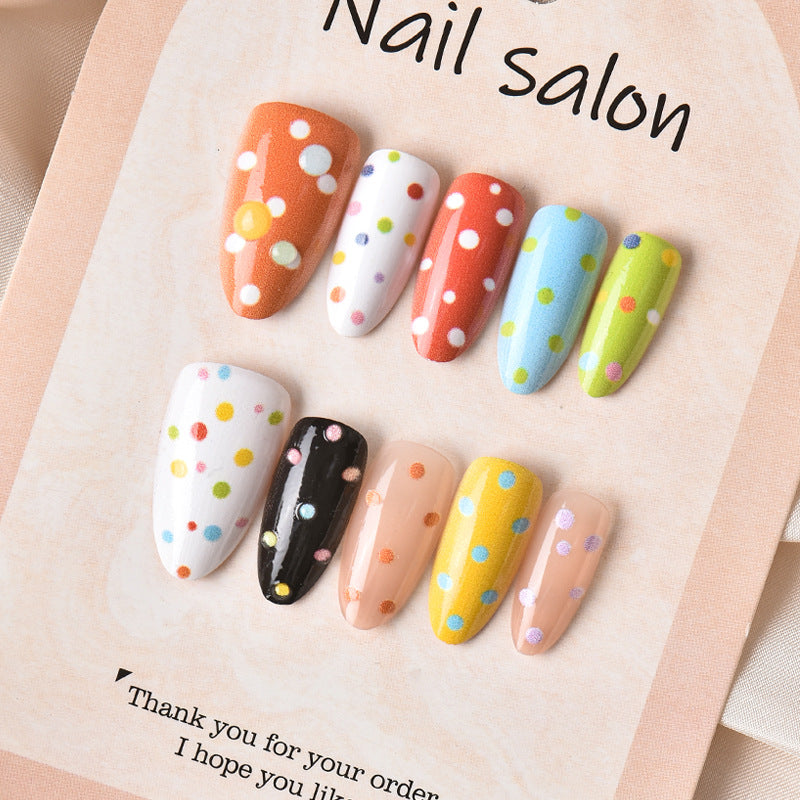 Decorative Polka Dot Press-On Nail Art Set Stornfield