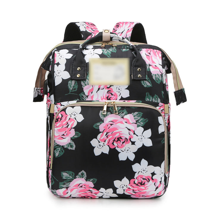 Floral Patterned Multi-Functional Backpack Stornfield