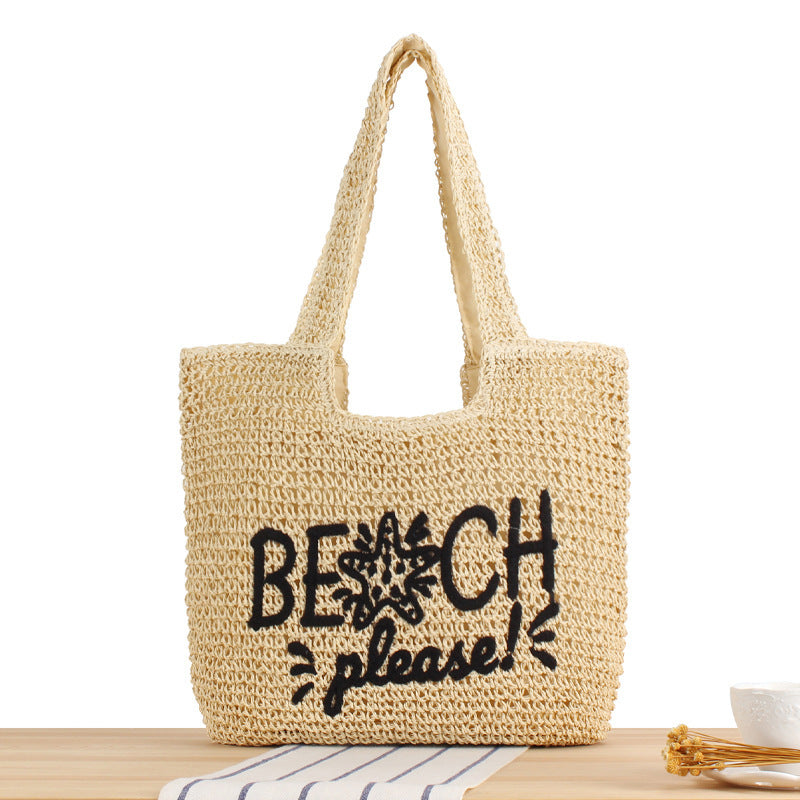 Casual Beach Bag Made of Refined Weave Stornfield