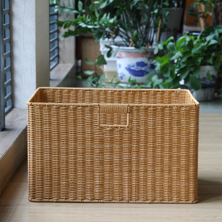 Woven Storage Basket with Ergonomic Handles Stornfield