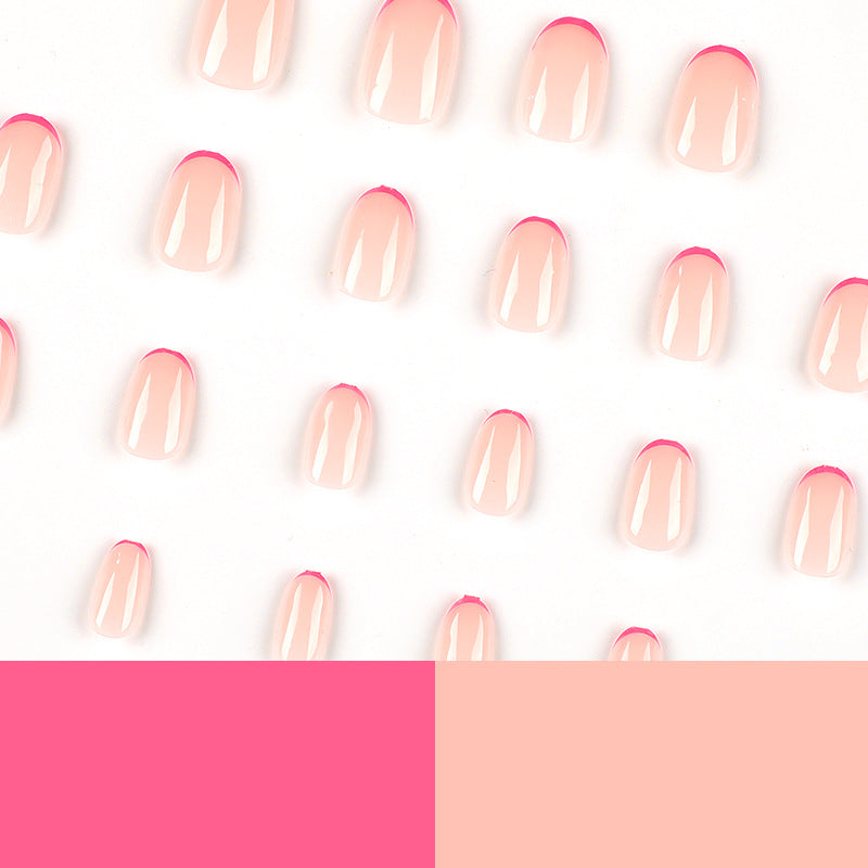 Artful Nail Extensions with Gradient and Accents Stornfield