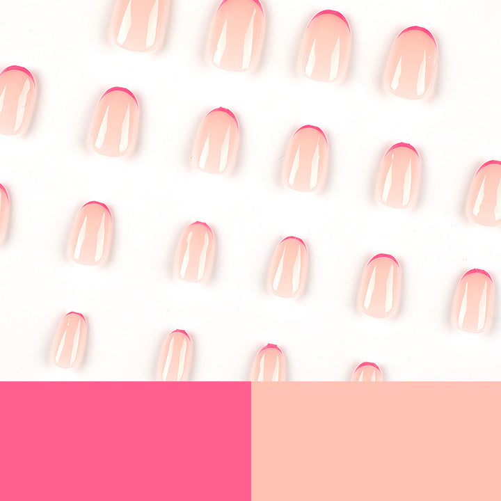 Artful Nail Extensions with Gradient and Accents Stornfield