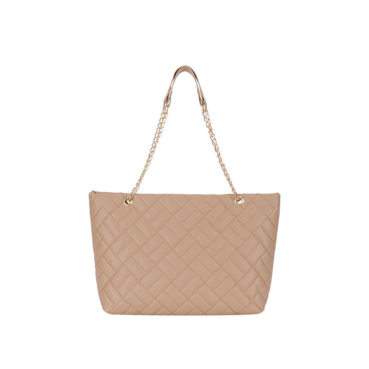 Elegant Quilted Chain-Handled Tote