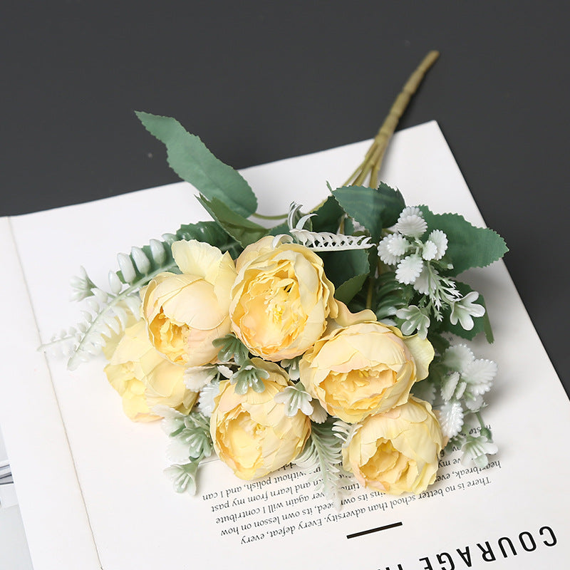 Lifelike Artificial Peony Bouquet