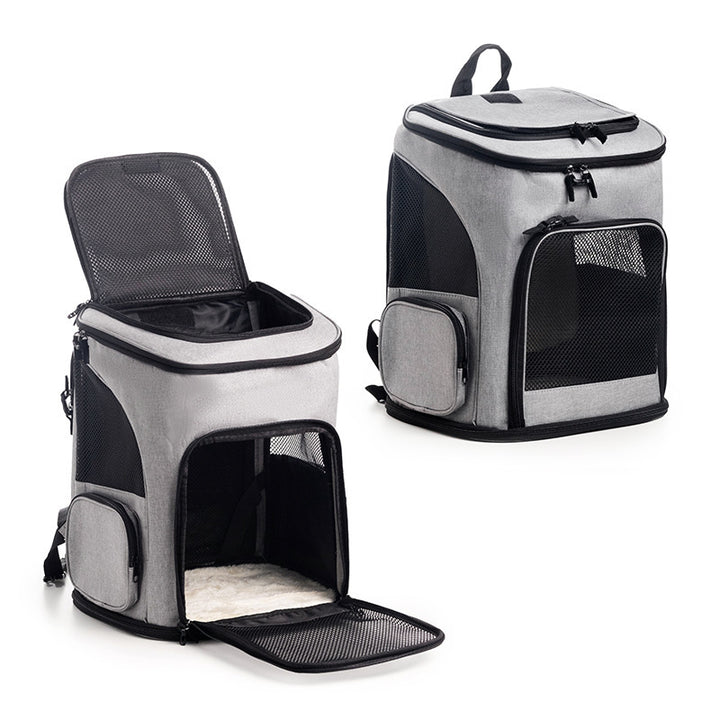 Cat transport backpack with breathable mesh panels Stornfield